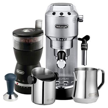 DeLonghi Dedica Pump Coffee Machine Bundle Pack