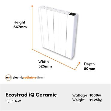 1000w Ceramic Aluminium Wifi Radiator