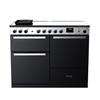 Rangemaster Edge Deluxe 110cm Induction Range Cooker Black Glass/chrome