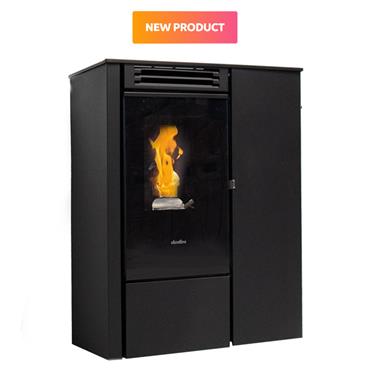 Elcofire Kiva Slimline Glass Door Pellet Stove 8kw