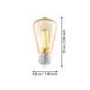 Eglo Bulb-E27-Led St48 4W Amber 2200k