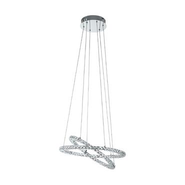 Varrazo Pendant Light Chrome Crystal Led