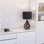 Eglo Carlton 5 Table Light E27 Black Copper