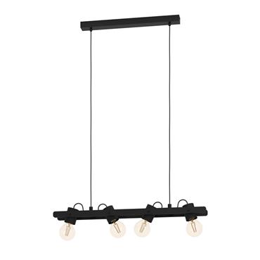 Eglo Plimsoll Pendant Light E27 Black