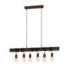 Eglo Townshend 6 Pendant Light E27 Antique Brown
