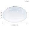 Eglo Frania-S Ceiling Light White 28Cm
