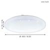 Eglo Frania-S Wall-Ceiling Light 43Cm White