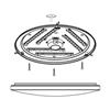 Eglo Frania-S Wall-Ceiling Light 43Cm White
