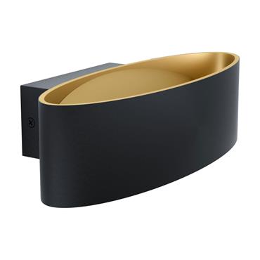 Eglo Maccacari Wall Light Black Gold