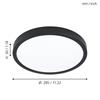 Eglo Fueva 5 Surface-Mounted Light Black