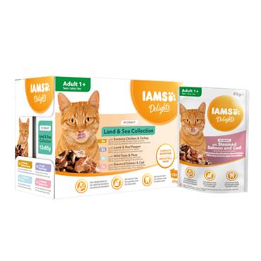 Iams Cat Delights Land & Sea Gravy 85G