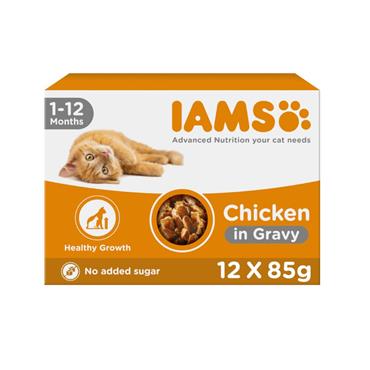 Iams Delights Kitten Chicken Gravy 85G