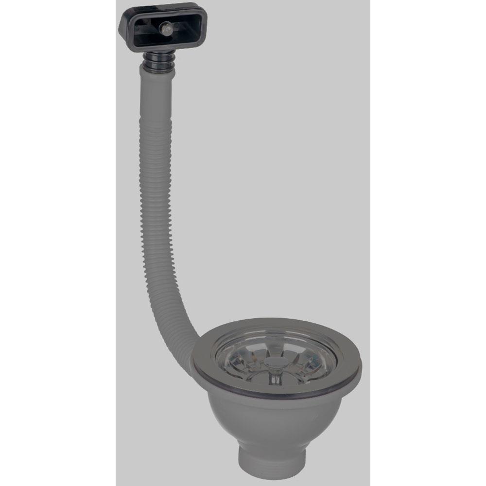 Easi Plumb 3.5" Basket Strainer Sink Waste with Rectangular Overflow