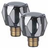Easi Plumb Pair of Replacement Crown Tap Heads & Spindles Only
