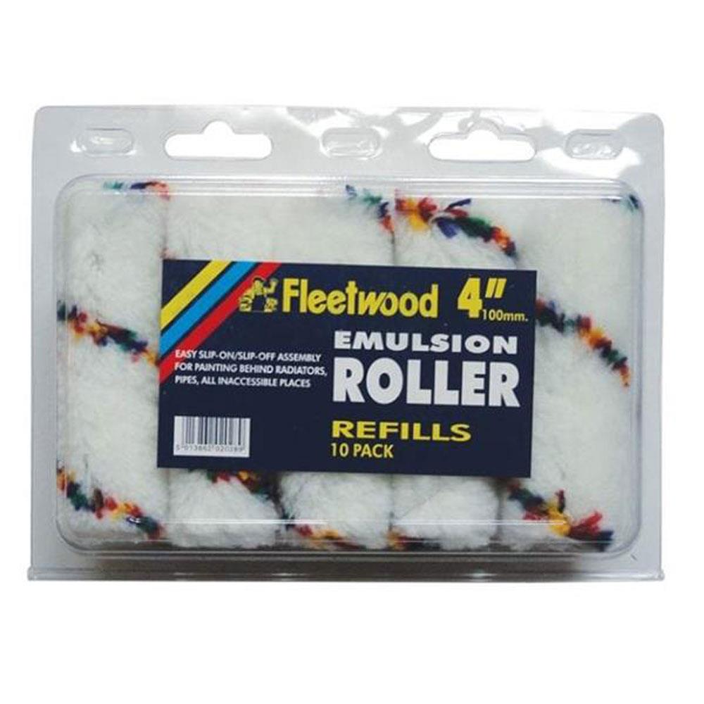 Fleetwood 4" Emulsion Roller Refills 10pk Stakelums Home & Hardware