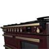 Rangemaster Estel Deluxe 110cm Dual Fuel Bordeaux/antique Brass
