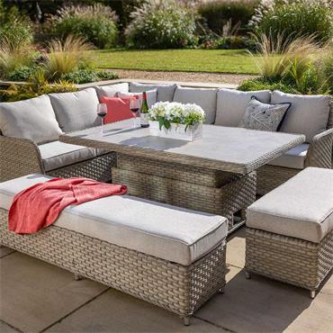 Hartman Premium Eton Grand Rectangle Adjustable Casual Dining Set