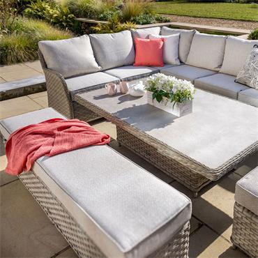 Hartman Premium Eton Grand Rectangle Adjustable Casual Dining Set