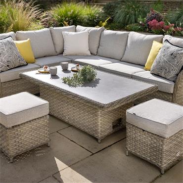 Hartman Premium Eton Grand Rectangle Adjustable Casual Dining Set