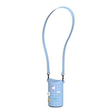 Bestie Silicone Pouch With Carry Strap Blue