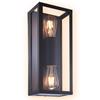 Ewal Vintage Framed Up Down Wall Light Black