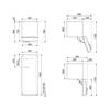 Freestanding 50's Style Fridge Gloss Cream 270l 600mm