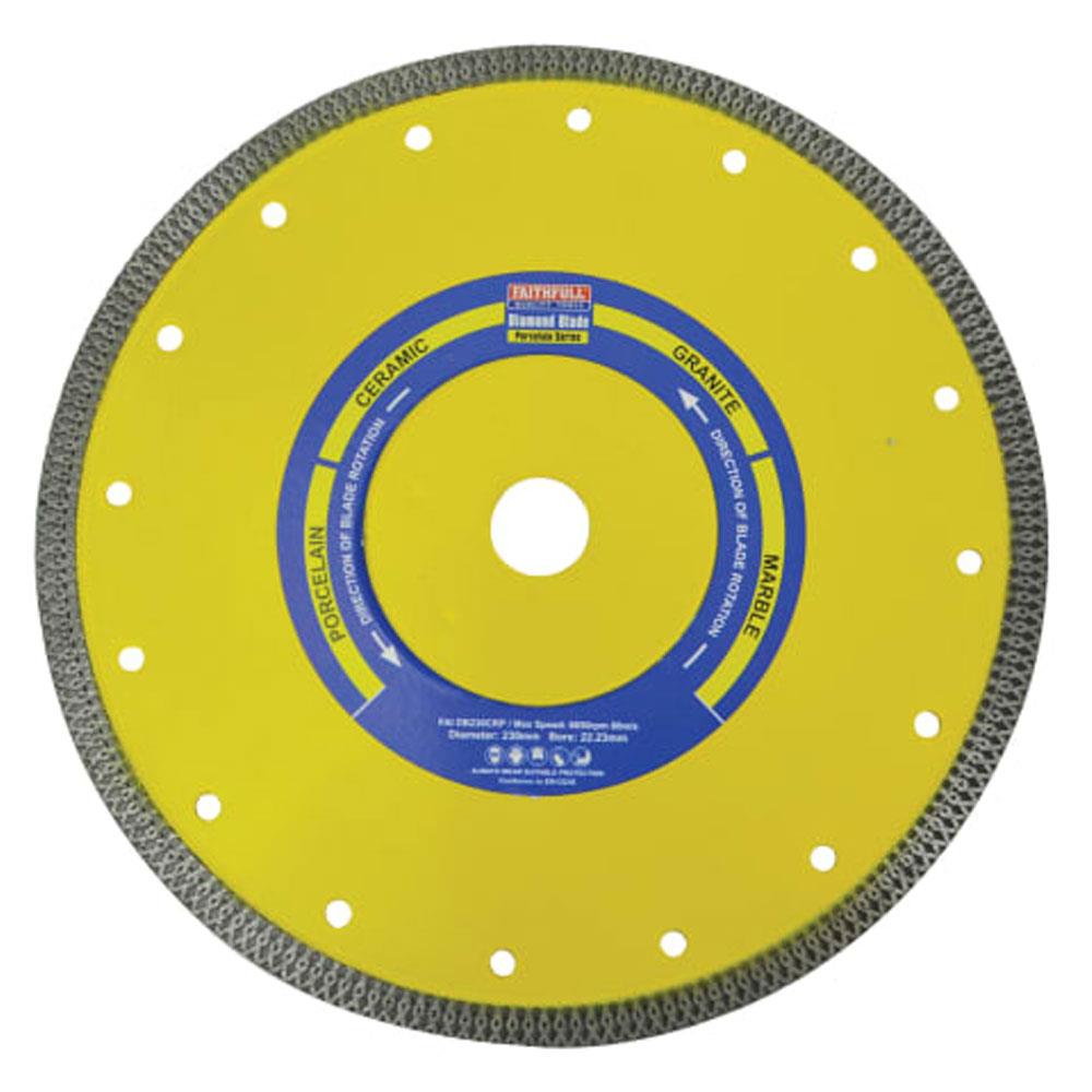Faithfull Porcelain Diamond Blade 230 x 22.23mm Stakelums Home