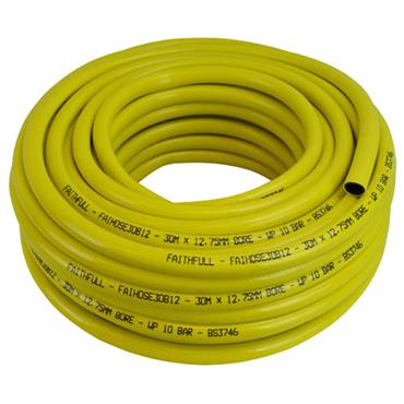 Faithfull Heavy-Duty Reinforced Builder's Hose 30m 12.5mm