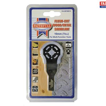 Faithfull Multi-Functional Tool Flush Cut Wood/Bi-Metal Blade 10mm