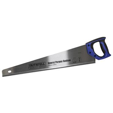 Faithfull General-Purpose Hardpoint Handsaw 22" 8 TPI