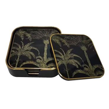 Mindy Brownes Palm Tree Coasters Set Of 5