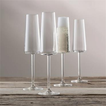 Galway Crystal Alto Champagne Prosecco Flute Set Of 4
