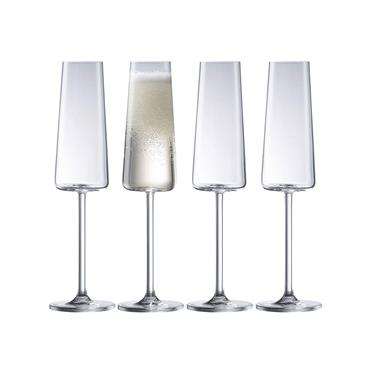 Galway Crystal Alto Champagne Prosecco Flute Set Of 4