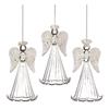 Premier Glass Angel Glitter Wings Hanging Decoration