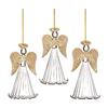 Premier Glass Angel Glitter Wings Hanging Decoration
