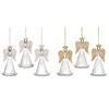 Premier Glass Angel Glitter Wings Hanging Decoration