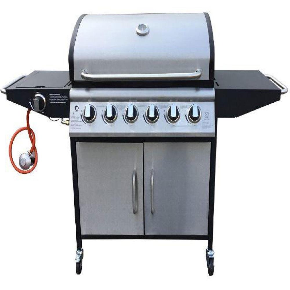 Oscar 6 Burner & Side Burner Gas BBQ Stakelums Home & Hardware