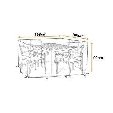 Sahara Premium Square Garden Furniture Cover 198cm