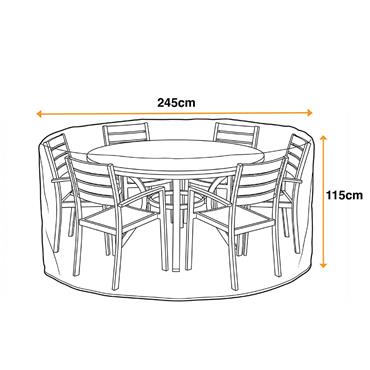 Sahara Premium 6 Seater Large Furniture Cover 2.45m
