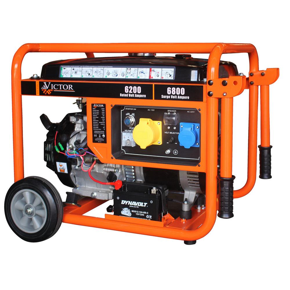 Victor Electric Start Petrol Generator (6.5 KVA) Stakelums Home