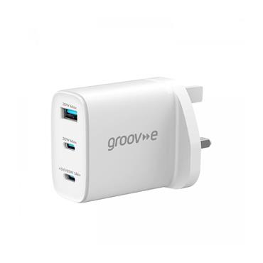 Groov-e Dual Usb-c & Usb-a Charger 65w