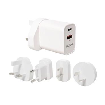 Groov-e Dual Usb-c & Usb-a Multi Charger