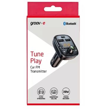 Groov-e Car Fm Transmitter Usb-a Usb-c Charger