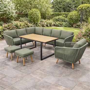 Harlo Casual Dining Garden Set Green