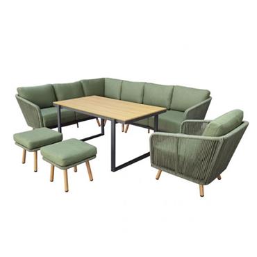Harlo Casual Dining Garden Set Green