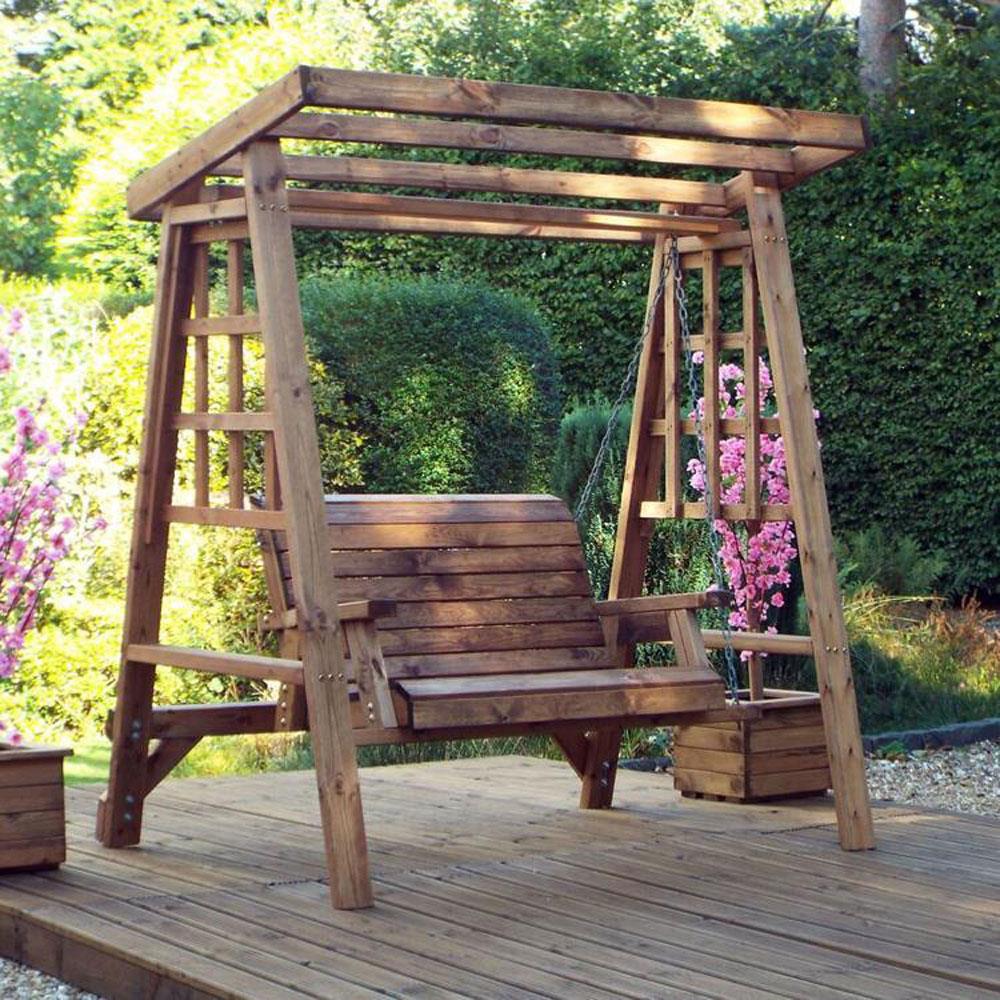 Dorset 2 Seater Swing (Burgandy Cushions) Stakelums Home & Hardware