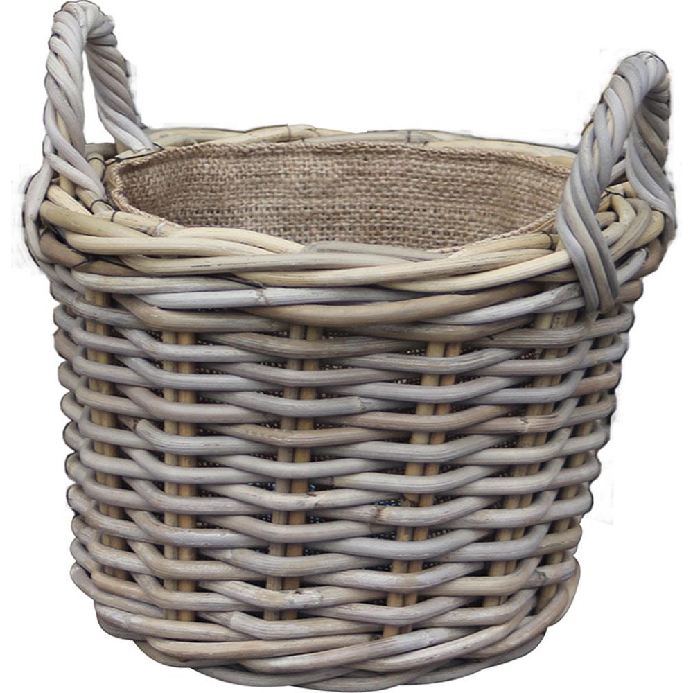 Glenweave Round Basket with Ear Handles Small Stakelums Home