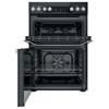 Hotpoint 60Cm Electric Cooker with Double Oven Black