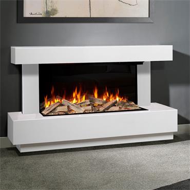 Evonic Heathcote Floor Standing Electric Suite 1350mm White Marble