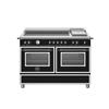 Bertazzoni Heritage Induction Double Oven With Griddle Black 120cm